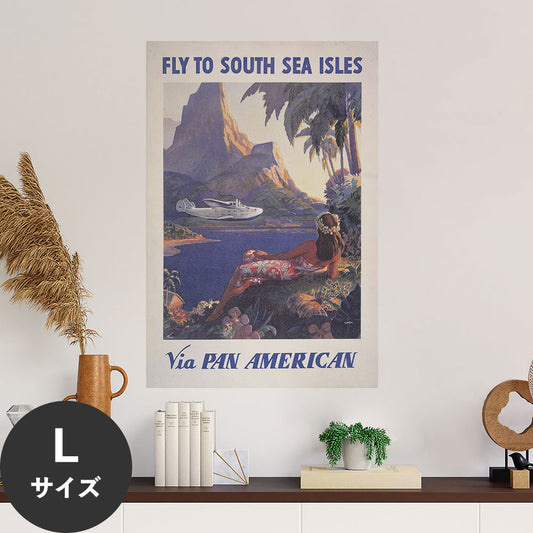Hattan Art Poster ハッタンアートポスター Fly to South Sea isles via Pan American / HP-00495 Lサイズ(60cm×90cm)