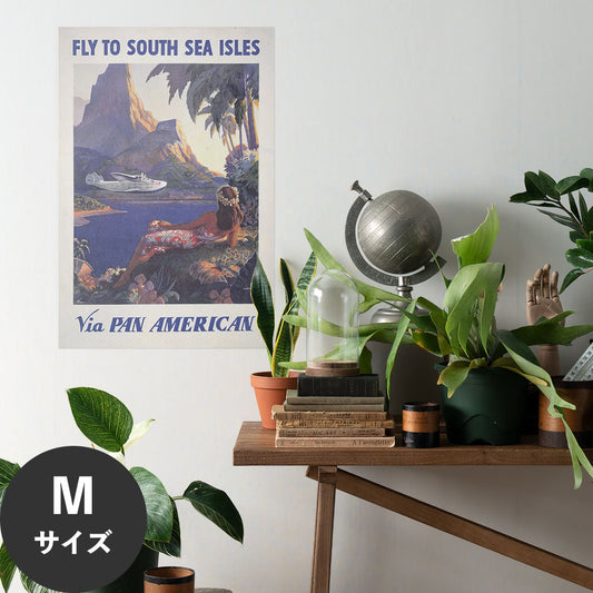 Hattan Art Poster ハッタンアートポスター Fly to South Sea isles via Pan American / HP-00495 Mサイズ(45cm×67cm)