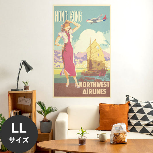 Hattan Art Poster ハッタンアートポスター Hong Kong - Northwest Airlines / HP-00496 LLサイズ(90cm×144cm)