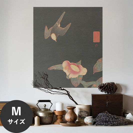 Hattan Art Poster ハッタンアートポスター 伊藤若冲 椿に白頭図 / HP-00526 Mサイズ(45cm×52cm)