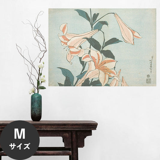 Hattan Art Poster ハッタンアートポスター 葛飾北斎 百合 / HP-00547 Mサイズ(67cm×45cm)