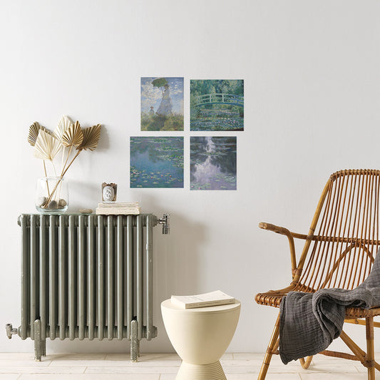 Hattan mini Art Poster ハッタン ミニアートポスター 4枚セット 絵画 / モネ セット