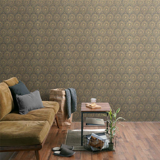 【水だけで貼れるようになりました!】はがせるパッチワーク壁紙 Hattan Pattern African ハッタン パターン アフリカン カラフル HPA-C10