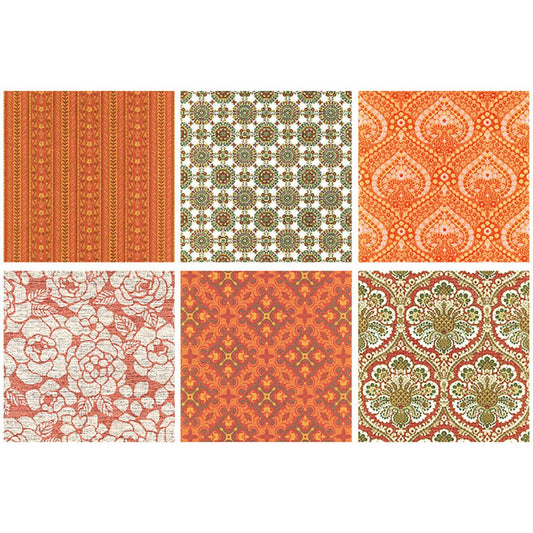 【水だけで貼れるようになりました!】はがせるパッチワーク壁紙 Hattan Vintage ハッタンヴィンテージ / Cセット