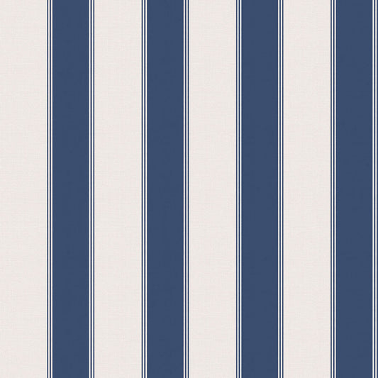 【サンプル】はがせる壁紙 のりなしタイプ アイビーストライプB NKH-ASB02 マリンブルー