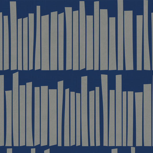 ネイビー Bookshelf 北欧柄