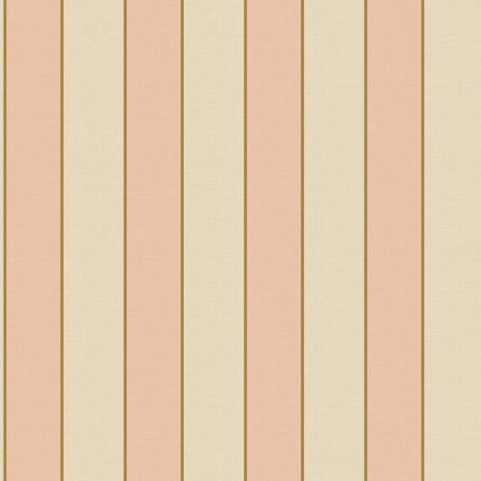 【サンプル】はがせる壁紙 のりなしタイプ キャンディストライプB NKH-CSB01 コーラルピンク