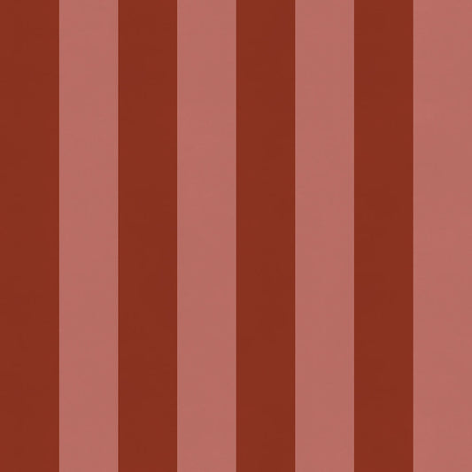 【サンプル】はがせる壁紙 のりなしタイプ ロンドンストライプW4 NKH-LS410 レッド×チェリー