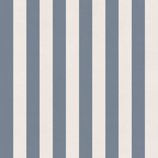 【サンプル】はがせる壁紙 のりなしタイプ ロンドンストライプW6 NKH-LS601 ブルーグレー