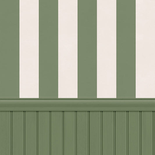 【サンプル】はがせる壁紙 のりなしタイプ ストライプ切り替えパネル NKH-SPK02 アーティチョーク