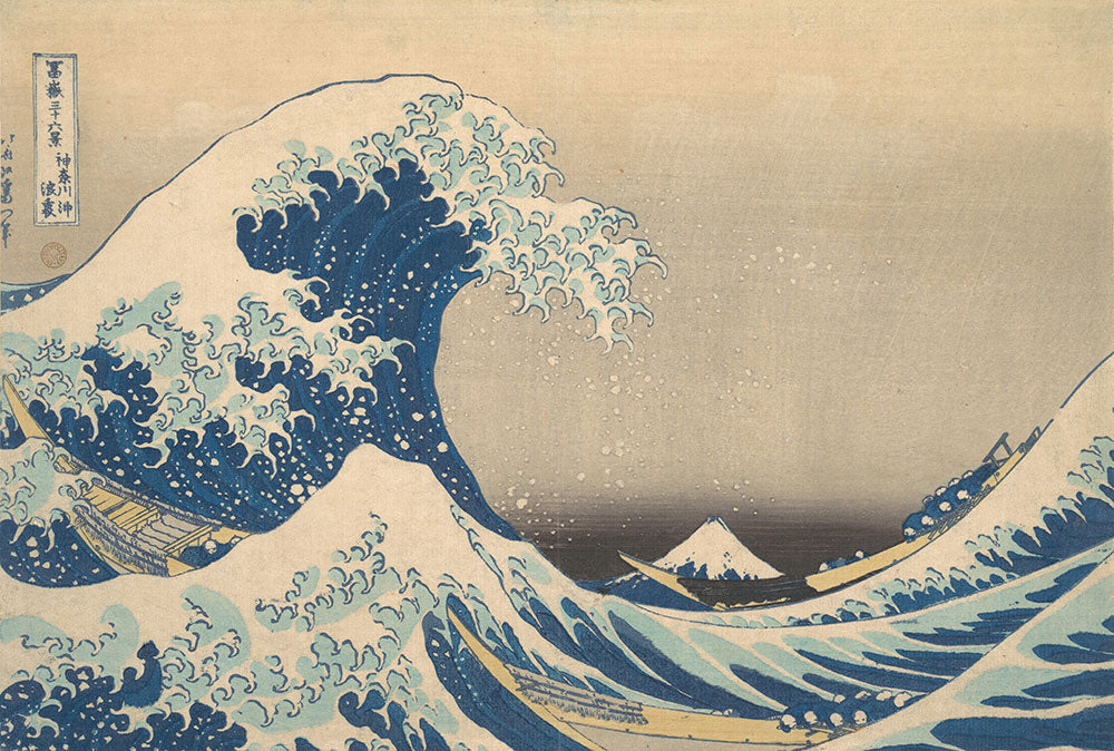 はがせるミューラル壁紙 のりなし 葛飾北斎 富嶽三十六景 神奈川