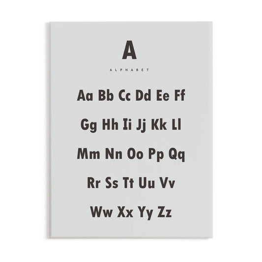 アートパネル Qtan Study キュータン スタディ 60cm×80cm アルファベット / モノトーン