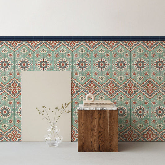 はがせる壁紙 シールタイプ ローワーウォールシート Lower wall sheet オリエンタルタイル TKH-LWA02 ザハル