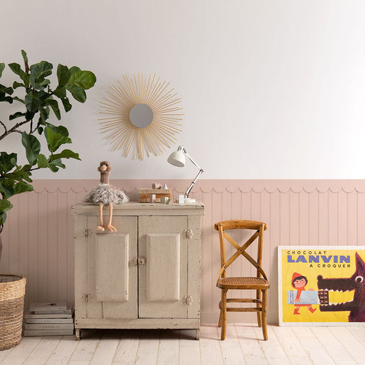 はがせる壁紙 シールタイプ ローワーウォールシート Lower wall sheet キャンディキッズ TKH-LWC02 ピーチ