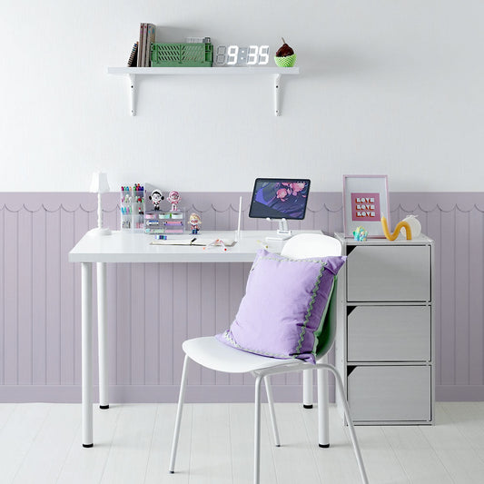 はがせる壁紙 シールタイプ ローワーウォールシート Lower wall sheet キャンディキッズ TKH-LWC04 ラベンダー