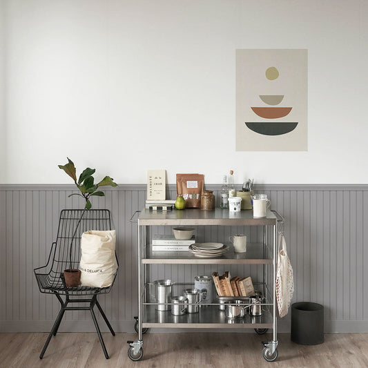 はがせる壁紙 シールタイプ ローワーウォールシート Lower wall sheet ビードボード TKH-LWD02 グレー