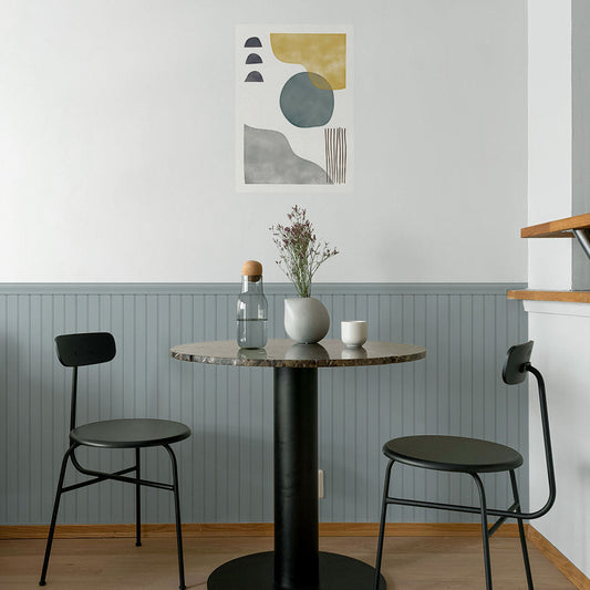 はがせる壁紙 シールタイプ ローワーウォールシート Lower wall sheet ビードボード TKH-LWD04 ダスティブルー