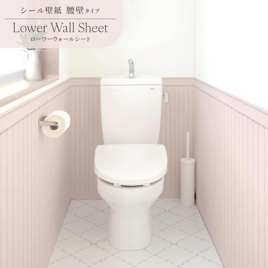 はがせる壁紙 シールタイプ Mon Sucrier ローワーウォールシート Lower wall sheet カントリーパネル TMS-LWS13 花冠