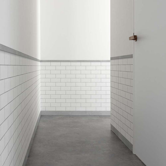 はがせる壁紙 シールタイプ Room No.0 ローワーウォールシート Lower wall sheet メトロタイル TRN-LWS01