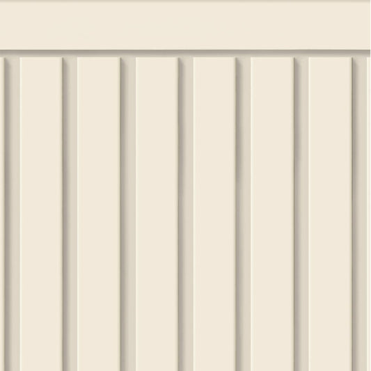 【サンプル】はがせる壁紙 シールタイプ SLOW TiME ローワーウォールシート Lower wall sheet スラットウォール TST-LWS13 クリームベージュ