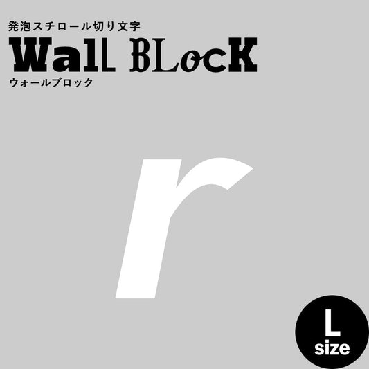 ウォールブロック Lサイズ / フォント11 r(小文字)