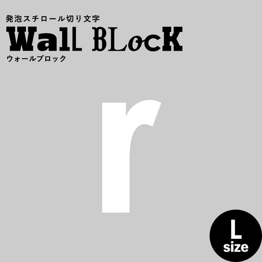 ウォールブロック Lサイズ / フォント13 r(小文字)