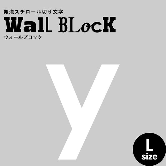 ウォールブロック Lサイズ / フォント13 y(小文字)