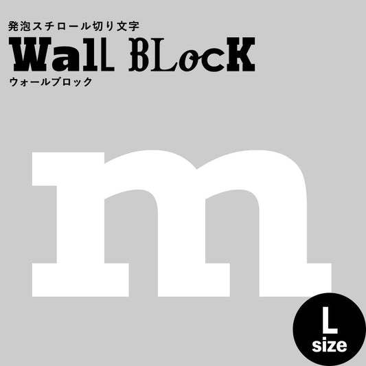 ウォールブロック Lサイズ / フォント6 m(小文字)