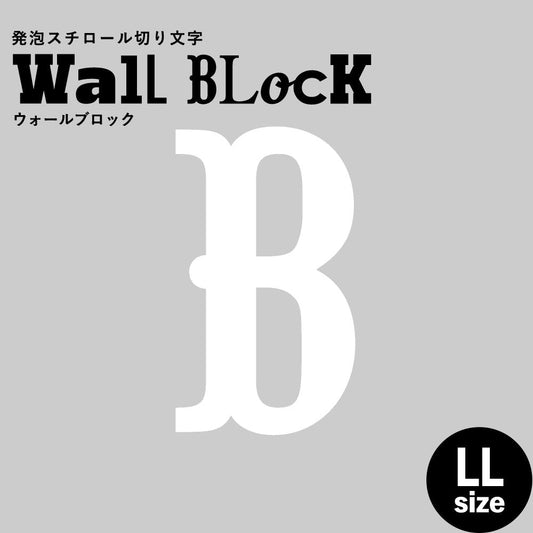 ウォールブロック LLサイズ / フォント10 B(大文字)