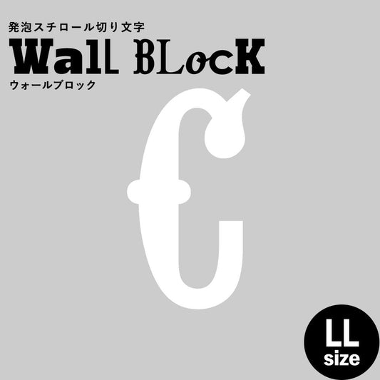 ウォールブロック LLサイズ / フォント10 C(大文字)