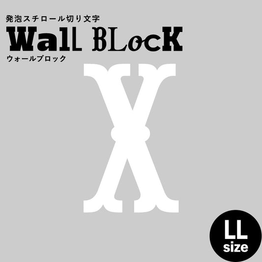ウォールブロック LLサイズ / フォント10 X(大文字)