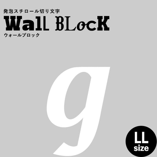 ウォールブロック LLサイズ / フォント11 g(小文字)