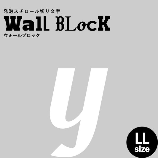 ウォールブロック LLサイズ / フォント11 y(小文字)