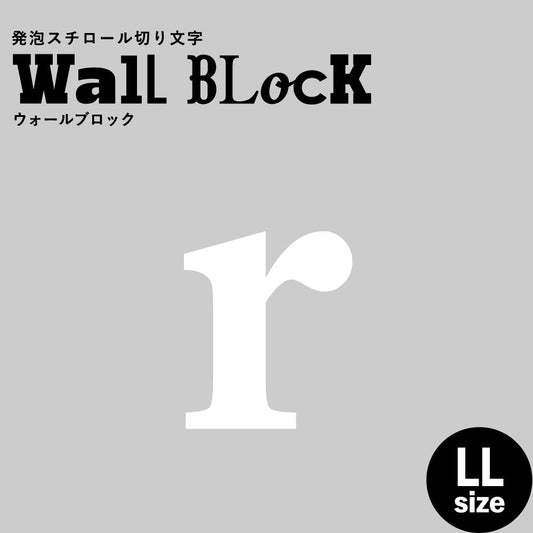 ウォールブロック LLサイズ / フォント12 r(小文字)