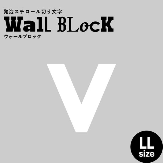 ウォールブロック LLサイズ / フォント13 v(小文字)