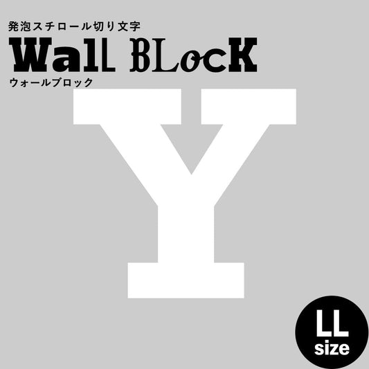 ウォールブロック LLサイズ / フォント6 Y(大文字)