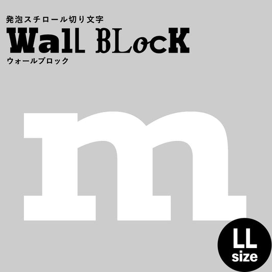 ウォールブロック LLサイズ / フォント6 m(小文字)