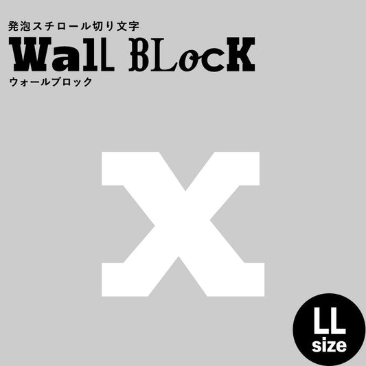 ウォールブロック LLサイズ / フォント6 x(小文字)