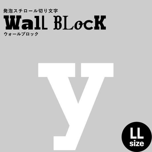 ウォールブロック LLサイズ / フォント6 y(小文字)