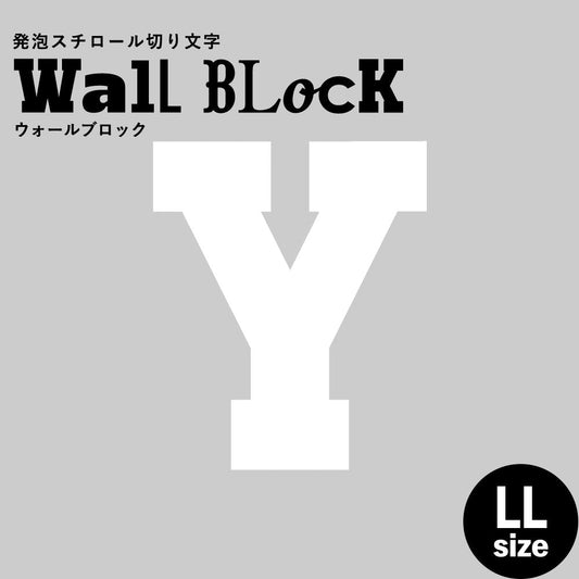ウォールブロック LLサイズ / フォント7 Y(大文字)