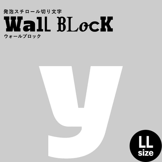 ウォールブロック LLサイズ / フォント8 y(小文字)