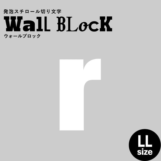 ウォールブロック LLサイズ / フォント9 r(小文字)