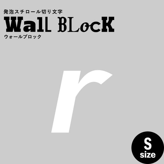 ウォールブロック Sサイズ / フォント11 r(小文字)