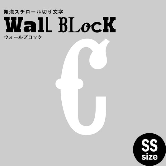 ウォールブロック SSサイズ / フォント10 C(大文字)