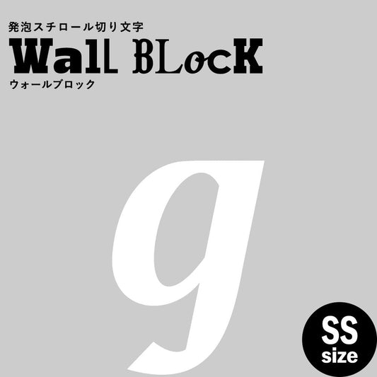 ウォールブロック SSサイズ / フォント11 g(小文字)