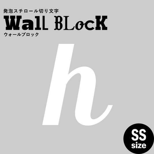 ウォールブロック SSサイズ / フォント11 h(小文字)