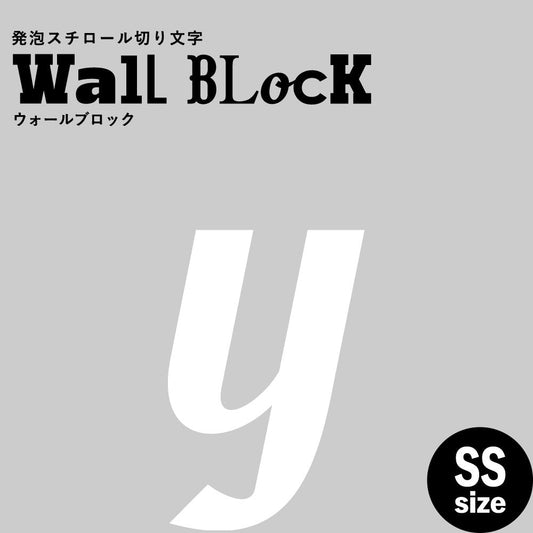 ウォールブロック SSサイズ / フォント11 y(小文字)