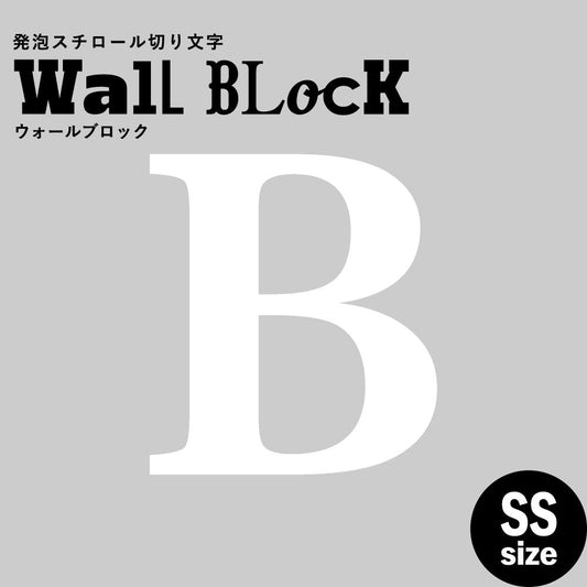 ウォールブロック SSサイズ / フォント12 B(大文字)