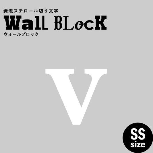 ウォールブロック SSサイズ / フォント12 v(小文字)