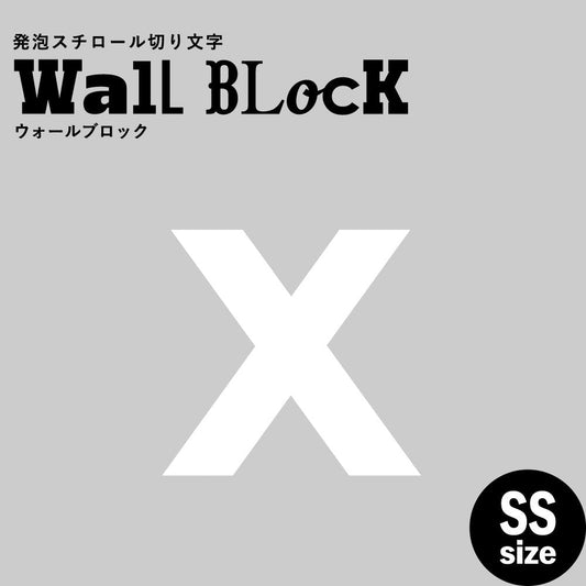 ウォールブロック SSサイズ / フォント13 x(小文字)